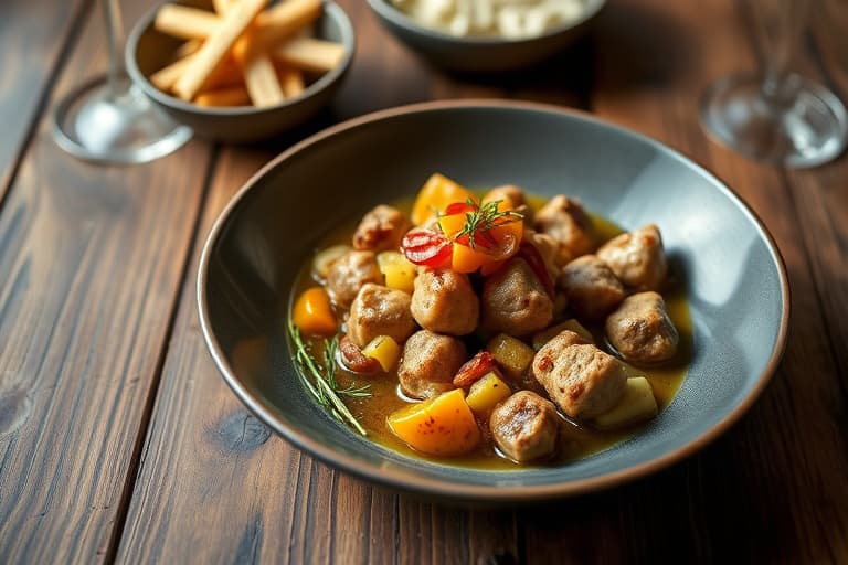 Potet- og grønnkålskaker med rouille