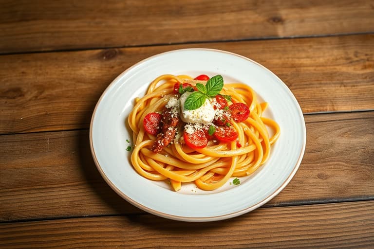 Pepret pasta med fetaost