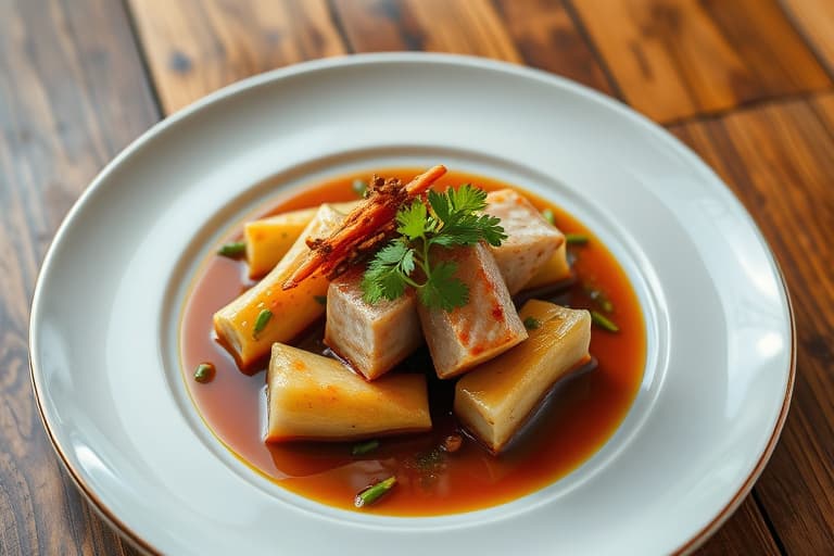 Wuxi svinekjøtt med vinssaus