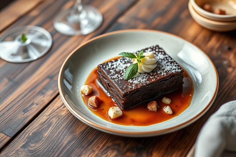 Salt karamell sjokoladebrownie