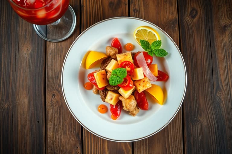 Tropisk brusende sangria