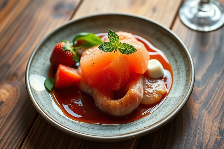 Søt kirsebærsorbet