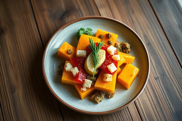 Squash med dadler og timian