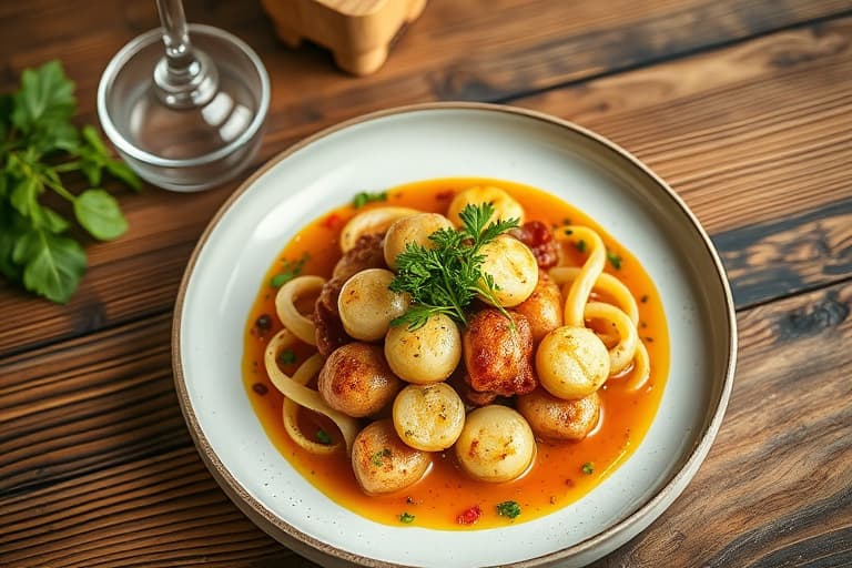 Villris med franske grønne linser