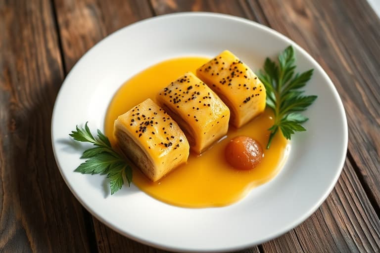 Sautert ananas med romsaus