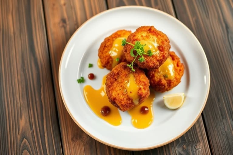 Pære- og cheddarfritters