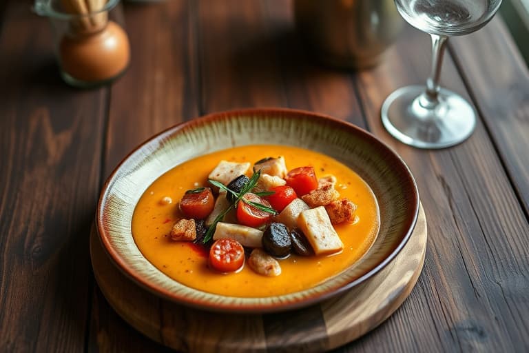 Selleri- og pærebisque