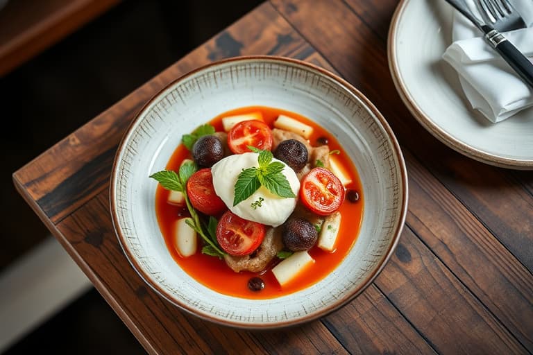 Rødt, hvitt og blåbærterter