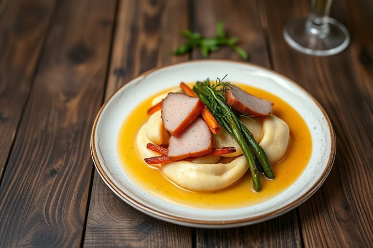 Ham, Gruyère- og Parmesan-saus til asparges