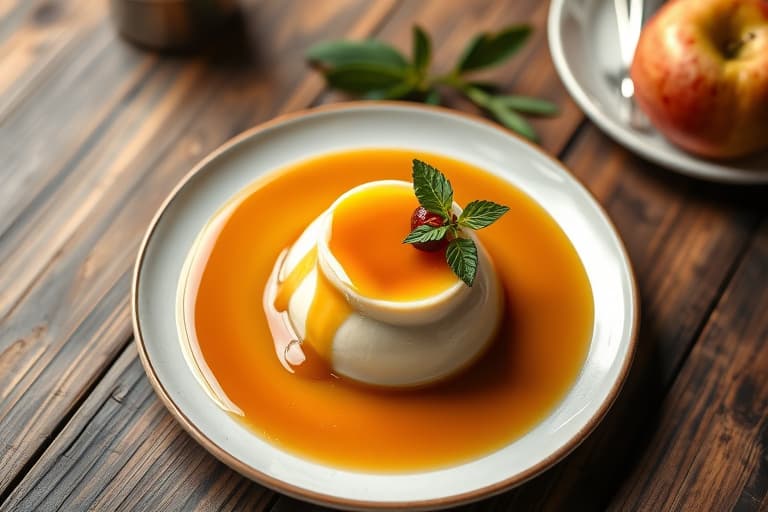 Crème Caramel med appelsin og kanel