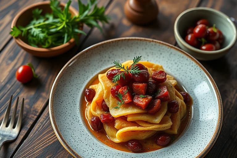 Gulrotpuré med Kalamata-oliven