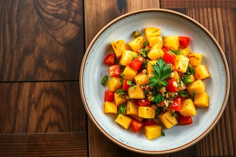 Salsa av grillet ananas med habanero: Roasted Pineapple Salsa