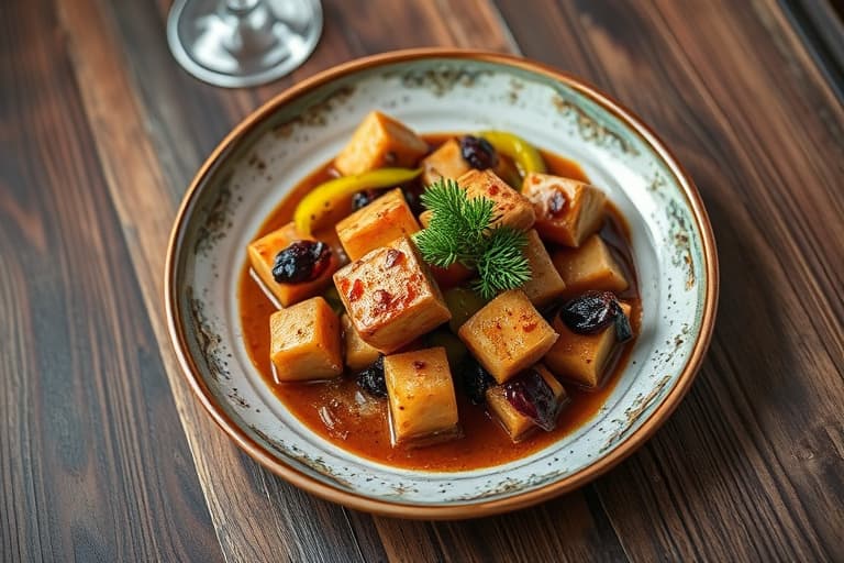 Stekt ytrefilet av storfe med brasede vårløk