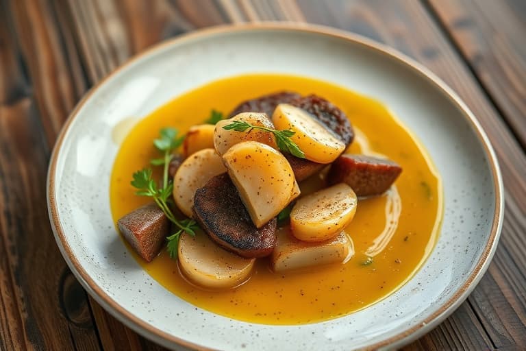 Tranebærsaus med krystallisert ingefær