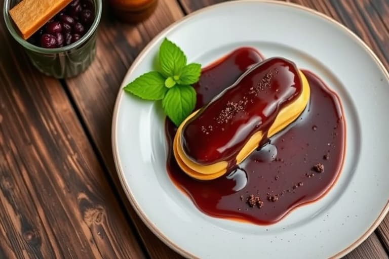 Sjokoladekrem-eclair-dessert