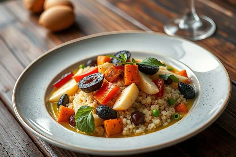 Sorte bønner- og couscoussalat