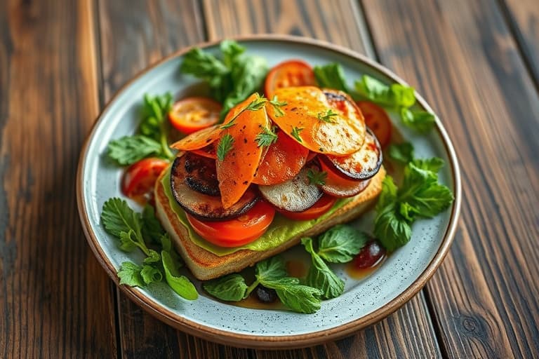 Vegetarisk kikertfyll til sandwich