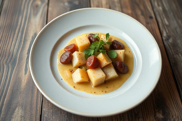 Søtpotet- og kalkunfarse med kjøttdeig