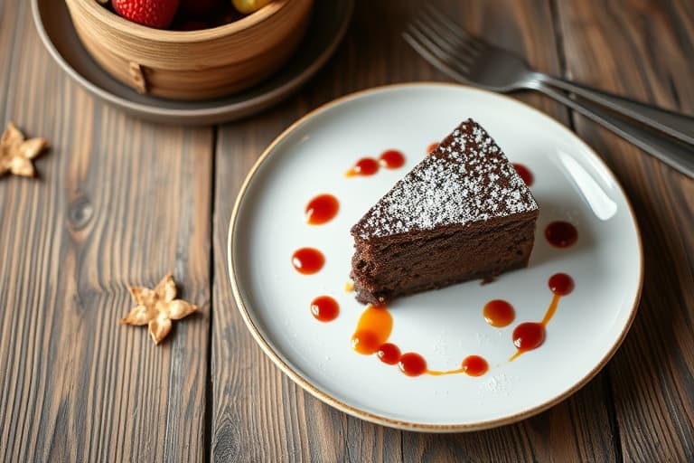 Sjokoladekake med lagdelt fyll