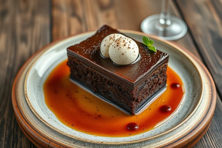 Rask dobbel-sjokoladekake på stekeplate