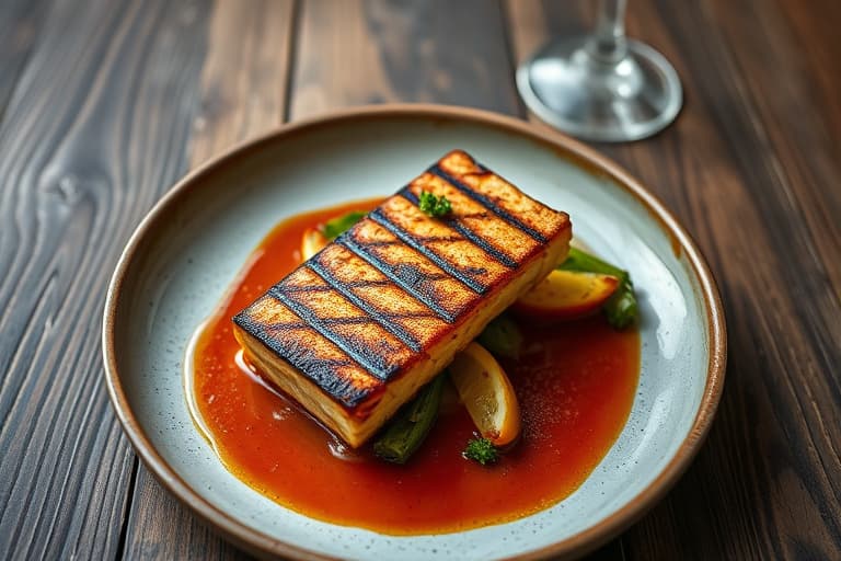 Grillede Yukon Gold-kyllingbiffer med chilí-ostesaus