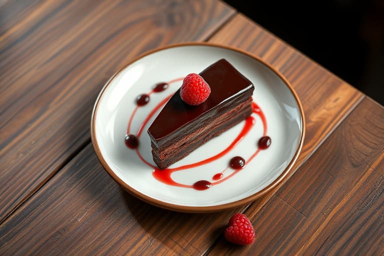 Raspberry Ganache Fudge-kake