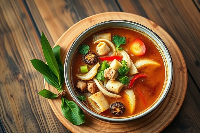 Thailandsk biff-suppe