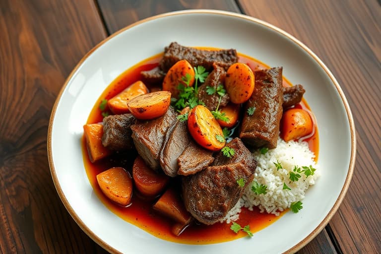 Pakistanske Pot Roast Beef-filéer (Pasanday)