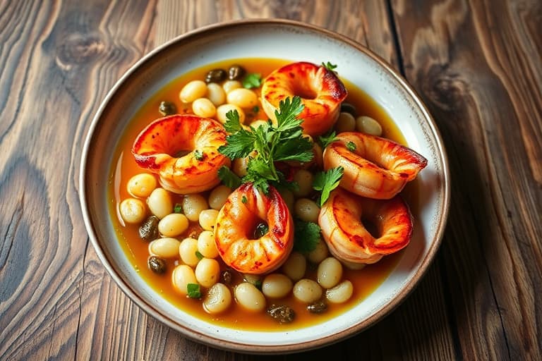 Pannestekte sjøscallops med puré av pastinakk, små gulrøtter, ruccola og balsamico-reduksjon