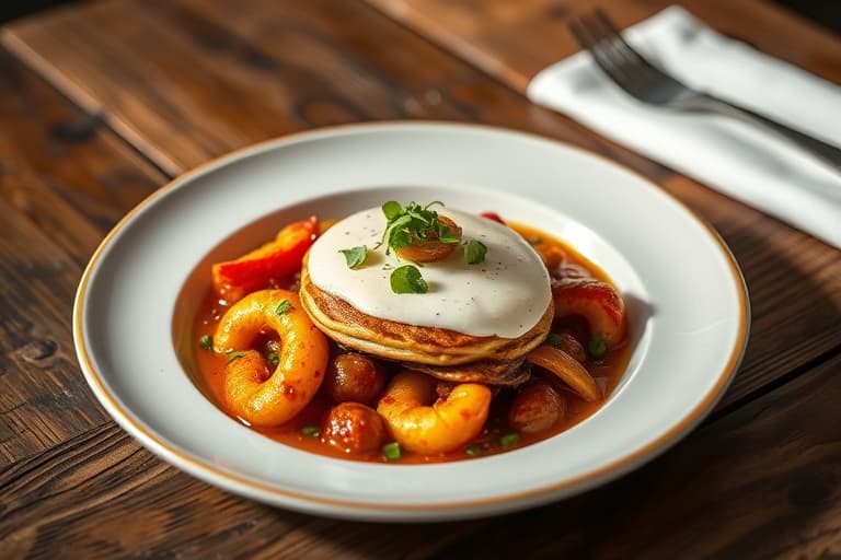 Magnolia Cafés pepperkakemønsterpannekaker