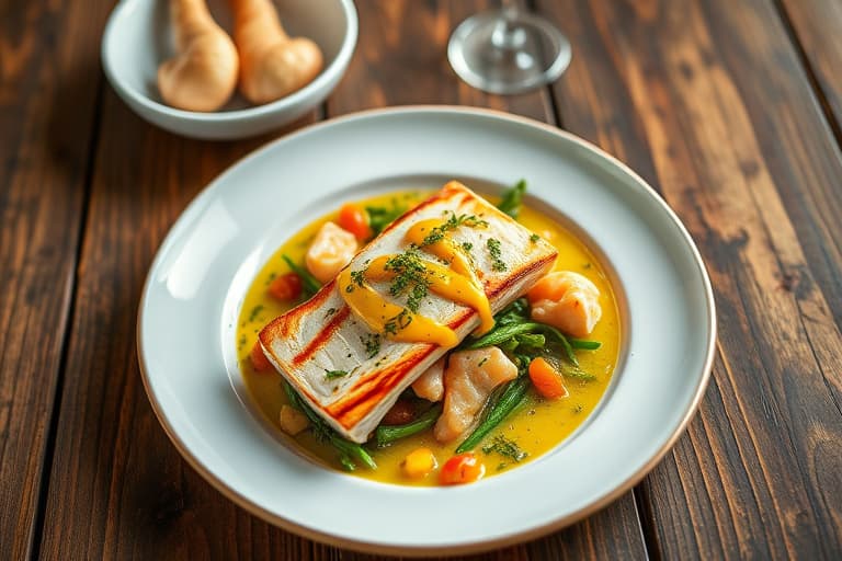 Nord-Atlanterhavets panerte torsk med New England-succotash og tranebærvinaigrette