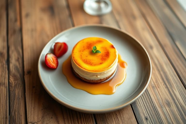 Crème brûlée-cupcake