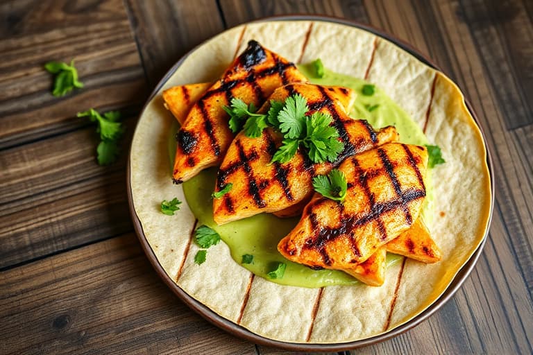 Grillede sjøkreps på tortillachips med avokadopuré og jalapeñopesto 2
