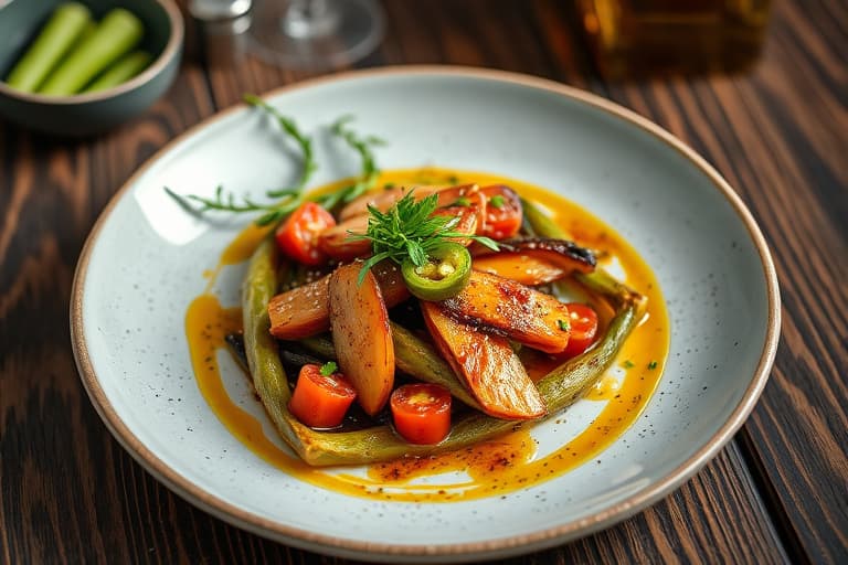 Honning- og jalapeñokylling med sesam sobanudler