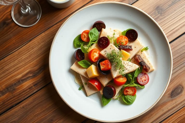 Grillet kyllingsalat med aprikosglasur, hjemmelaget sennepsvinaigrette og druesalat