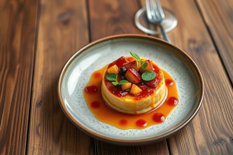 Hybrid karamellkremé brulée eple