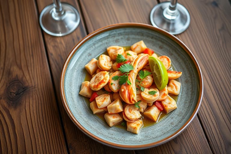 Jalapeño- og krabbefylte reker