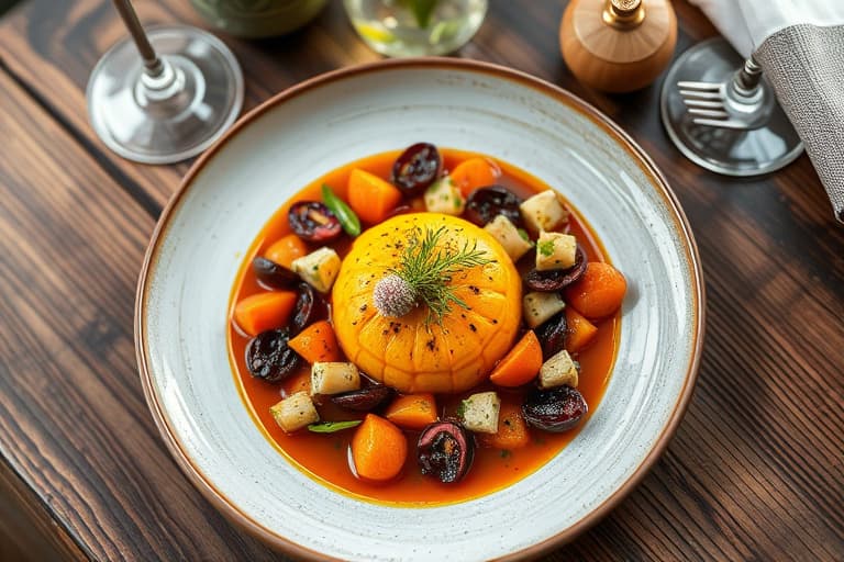 Gjenstående gresskarpai brulée