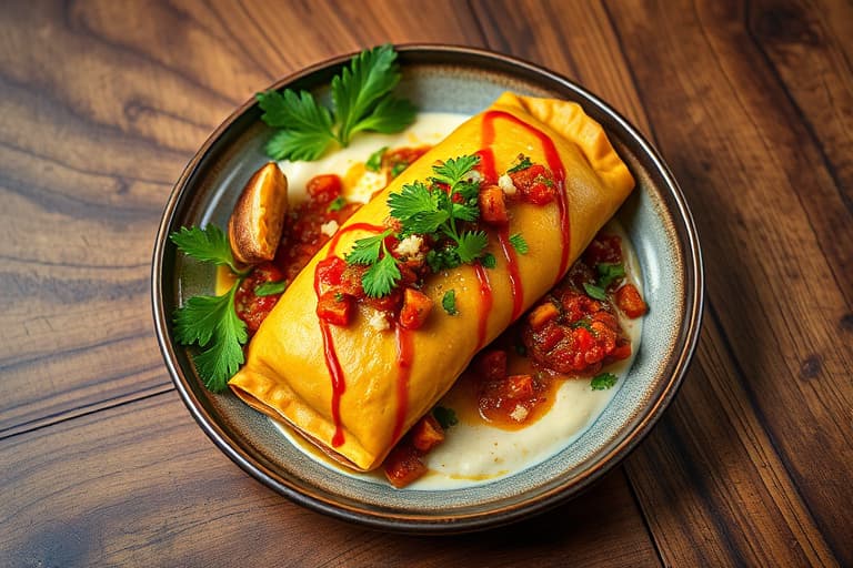 Cubanske Picadillo-empanada og korianderrømme