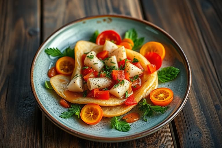 Dilled reke- og druesalat