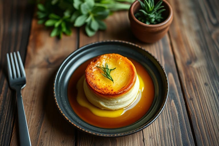 Sitron- og bringebærsoufflé