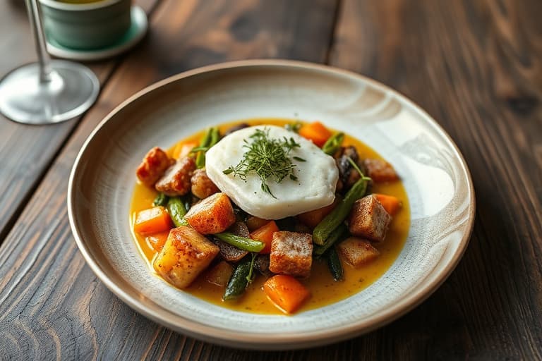 Kastanje- og hvitløkpureé