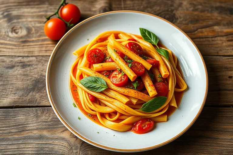 Én oppskrift, to måltider: Penne med en kremet tomat-vodkasauce
