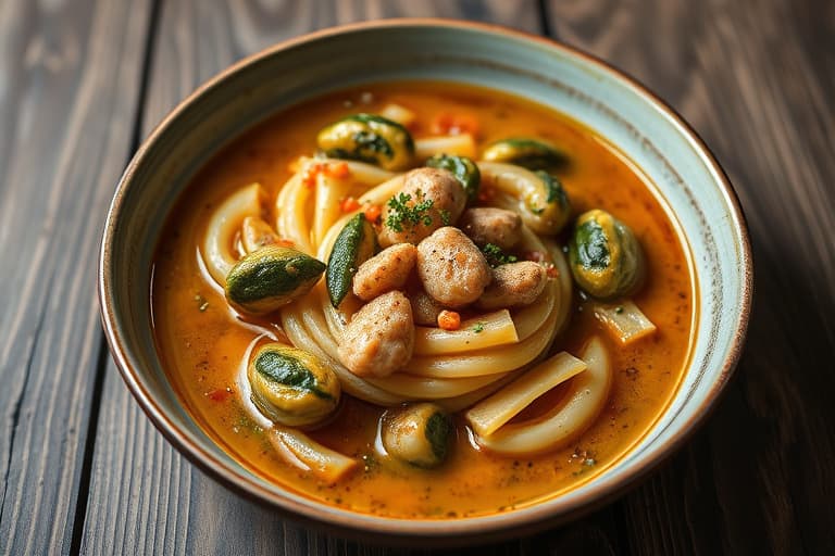 Stekt sopp, pastinakk, poteter og spinatsufflé