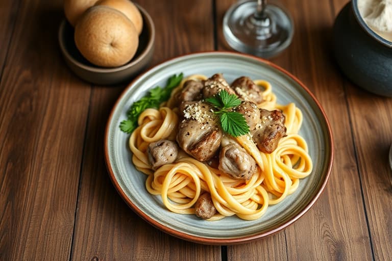 Kylling à la Stroganoff