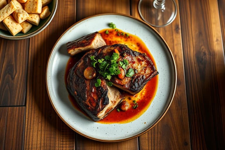 Porterhouse og poteter à la Mamma