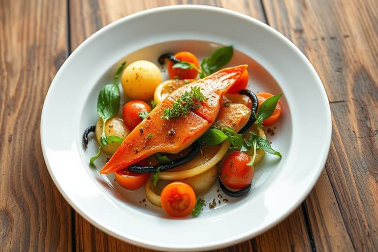 Urte-linser med spinat og tomater