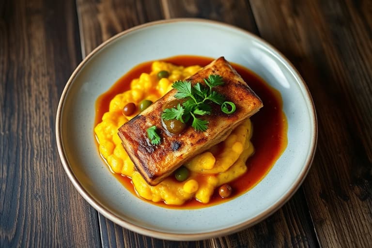 Grillet jalapeñopolenta med søt og sur chutney