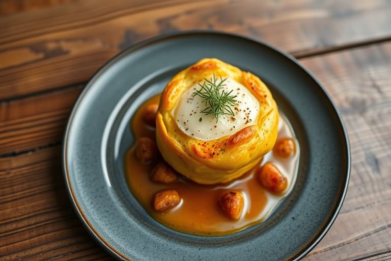 Gruyère med karvepopovers