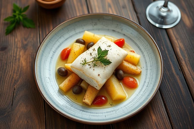 Kyllingbryst med clementiner, thai fuglechilies og Yukon Gold-poteter samt blomkålpuré